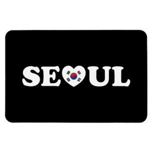 Ímã Seoul Love Heart Taegeukgi Flag