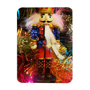 Ímã Sequin Nutcracker soldado enfeites de natal