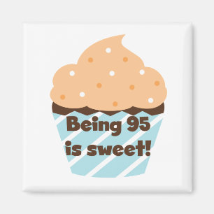 Imã Ser 95 é t-shirt e presentes doces do aniversári