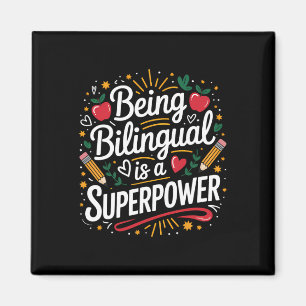 Imã Ser Bilingue é Meu Superpoder Professor de ESL Esc