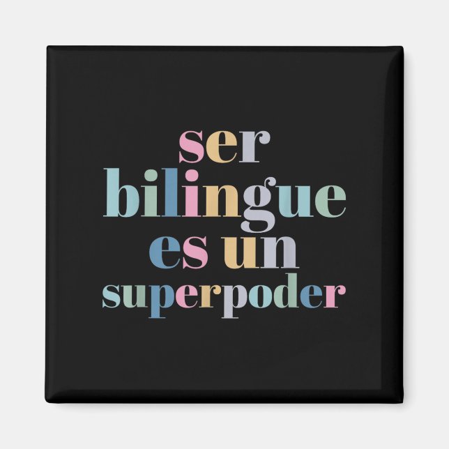 Imã Ser Bilingue Es Un Superder Bilingual Spanieacher  (Frente)