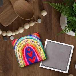 Imã Ser Bonito Sente Bonita Bonita Bondade No Arco-Íri