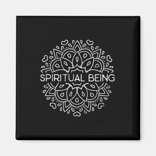 Imã Ser Espiritual no Yoga Mandala - Estrela de 9 Pont (Frente)
