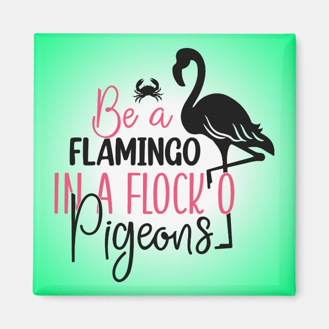Imã Ser Flamingo Num Bando De Porcos-27308 (Frente)