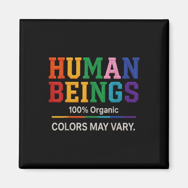 Imã Ser Humano 100% Orgânico As Cores Podem Variarem O (Frente)
