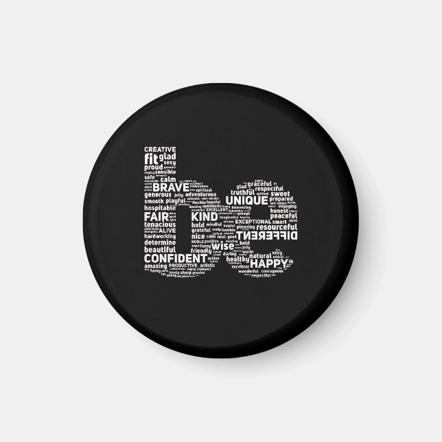 Imã Ser Magneta de Arte do Word (Frente)