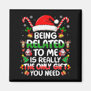 Imã Ser Parente Meu Funny Natal Família Xmas Pijama