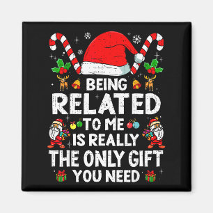 Imã Ser Parente Meu Natal Divertido Família Xmas Camis