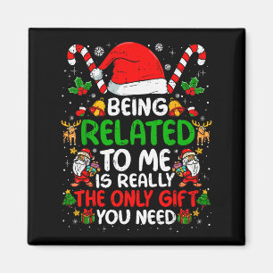Imã Ser Parente Meu Natal Divertido Família Xmas Roupa