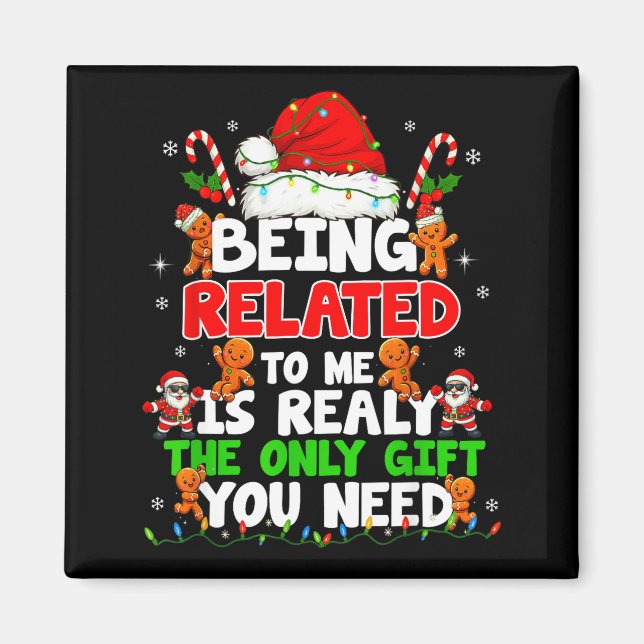 Imã Ser Relacionado a Mim Camisa de Natal Divertida da (Frente)