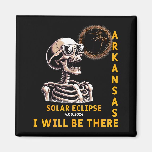 Imã Será Camisa Eclipse Solar Esqueleto Arkansas (Frente)