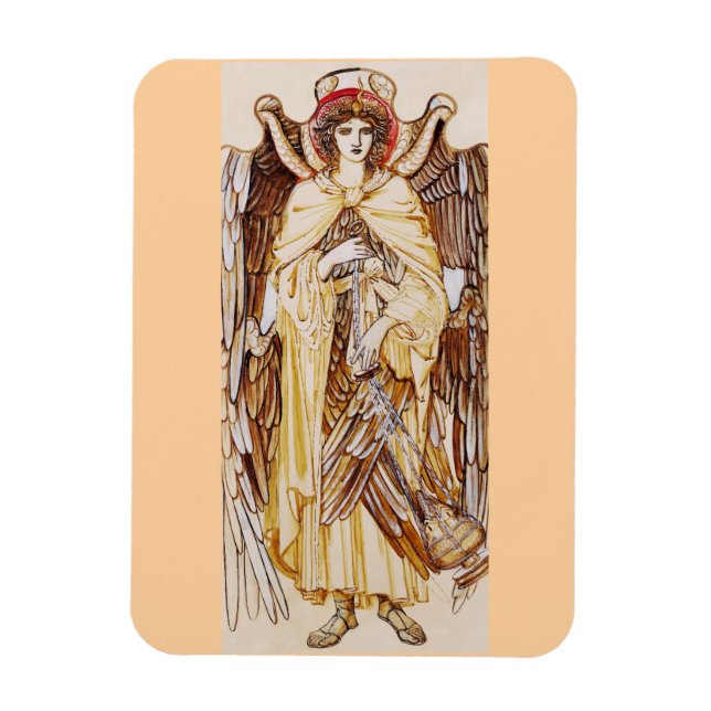 Ímã Serafim Anjo cerca o Trono Divino (Vertical)