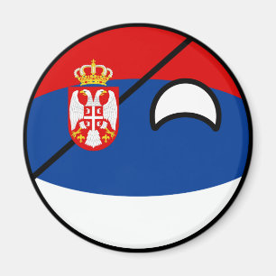 Imã Serbia Geeky de tensão engraçado Countryball