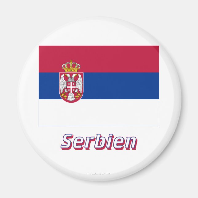 Imã Serbien Flagge mit Namen (Frente)