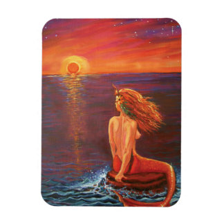 Ímã Sereia Arte - Assistindo O Sunset