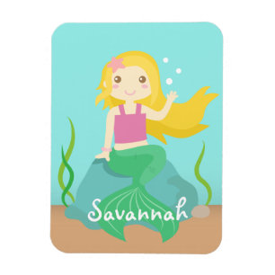 Ímã Sereia Bonita e Fofa para Debaixo do Mar