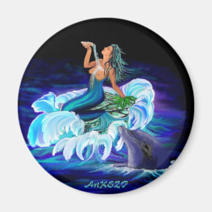 Imã Sereia com golfinho