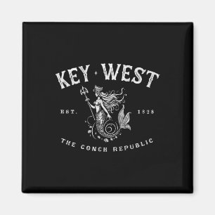 Imã Sereia de Key West República Conch Vintage Scuba P