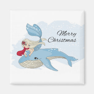 Imã Sereia de Natal e Baleia