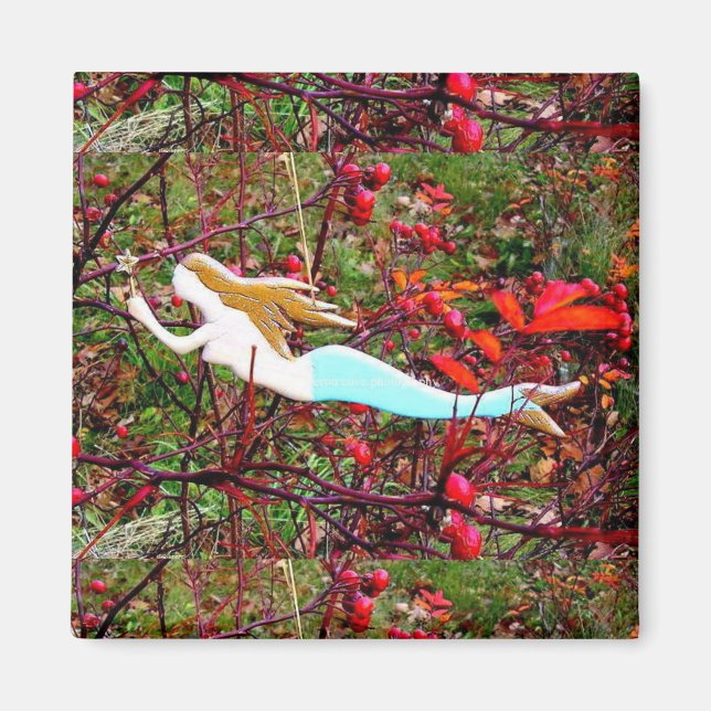 Imã sereia dourada (Frente)