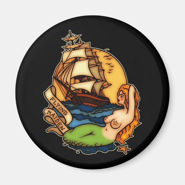 Imã Sereia e navio pirata (Frente)