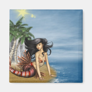 Imã Sereia no ímã da praia