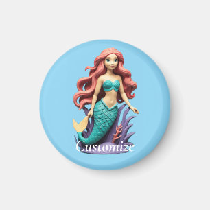 Imã Sereia Ruiva Bonita Thunder_Cove