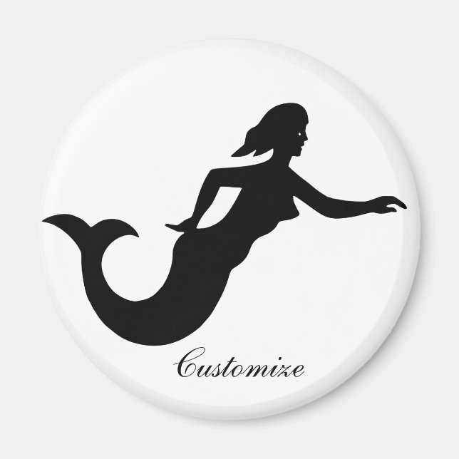 Imã Sereia Silhouette Thunder_Cove (Frente)