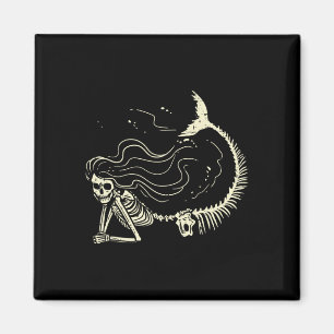 Imã Sereia Skeleton Halloween Figurume Mulheres Menina
