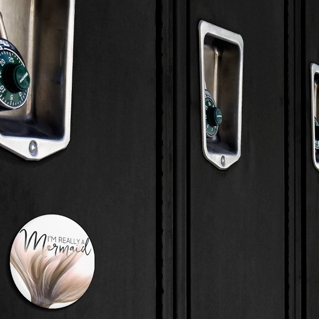 Imã #SereiaLife Sou mesmo uma Sereia | Cauda Dourada R (Criador carregado)