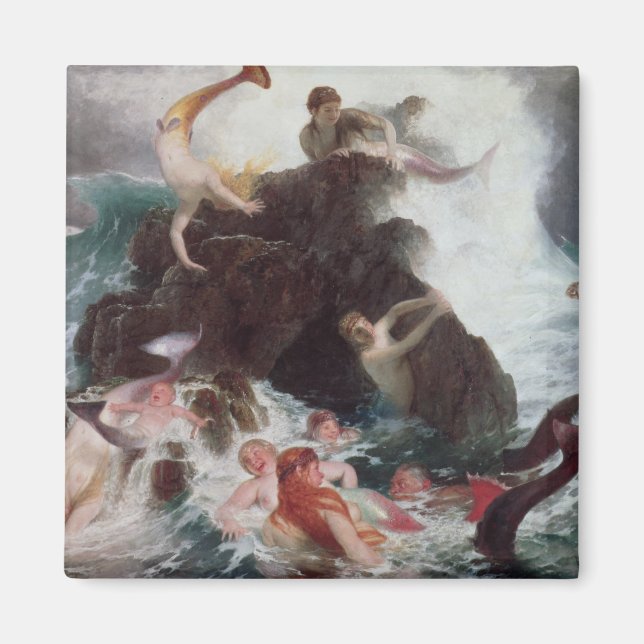 Imã Sereias em Play, 1886 (óleo na canvas) (Frente)