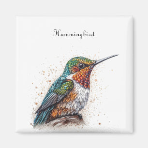 Imã Serenata de Hummingbird, personalizada