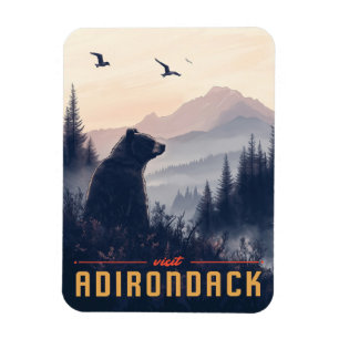 Ímã Serene Adirondack Bear: Uma Vintage