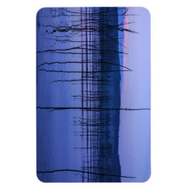 Ímã Serene e lago névoa após chuva forte