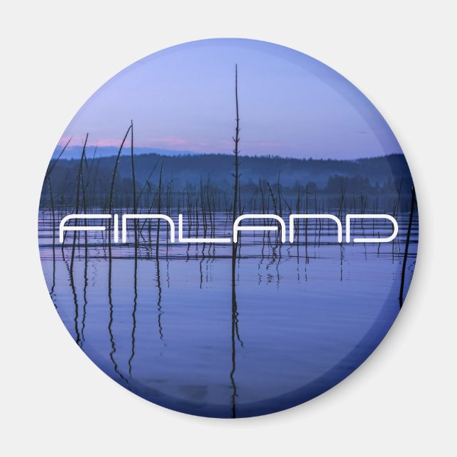 Imã Serene e lago névoa após ímã de chuva pesada (Frente)