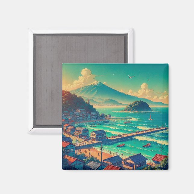 Imã Serene Shores de Fuji (Front/Back)