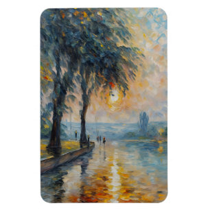 Ímã Serene Sunset por Impressionista de Água Arte Pais