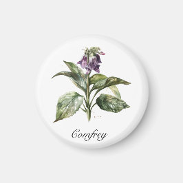 Imã Serene Watercolor Comfrey, personalizada