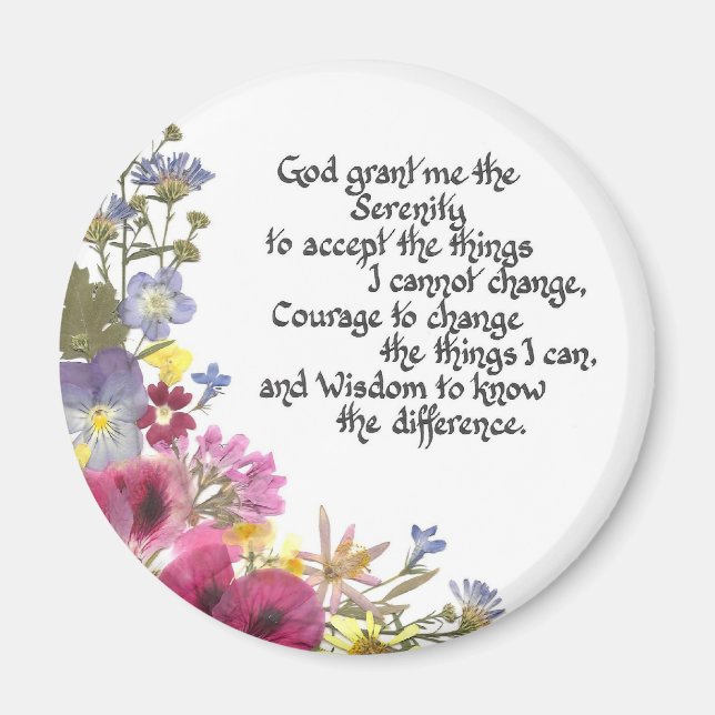 Imã Serenity Prayer (Frente)