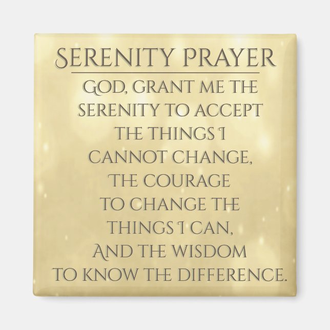 Imã Serenity Prayer (Frente)