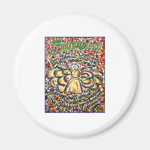 Imã Serenity Prayer Angel (Texto Espanhol)