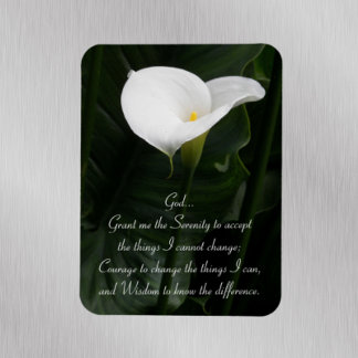 Ímã Serenity Prayer Calla Lily Floral