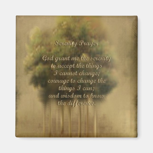 Imã Serenity Prayer Magnet (Frente)