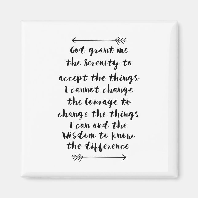 Imã Serenity Prayer Magnet (Frente)