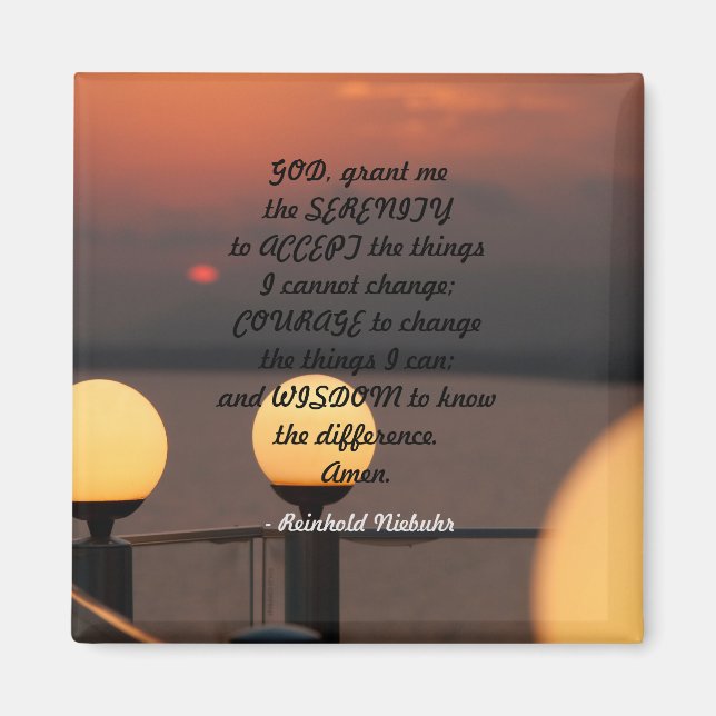 Imã Serenity Prayer Magnet (Frente)