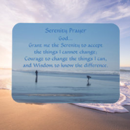 Ímã Serenity Prayer Ocean Beach Photo
