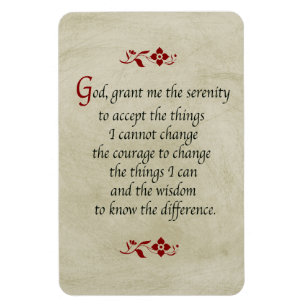 Ímã Serenity Prayer/Vintage Style