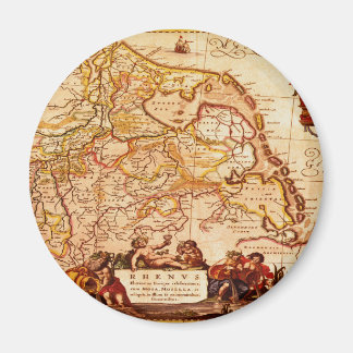 Imã Série de Mapa Germânico Willem Blaeu Old Rhineland