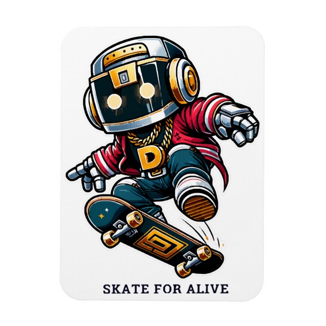 Ímã Série de Skate Street Style (Vertical)