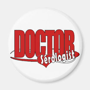 IMÃ SEROLOGISTA DO MÉDICO DE LOGOTIPO